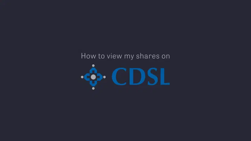 How to view shares in Depository CDSL